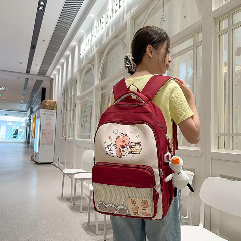 Students Third To Sixth Grade Schoolbag Cartoon Backpack Women's Backpack