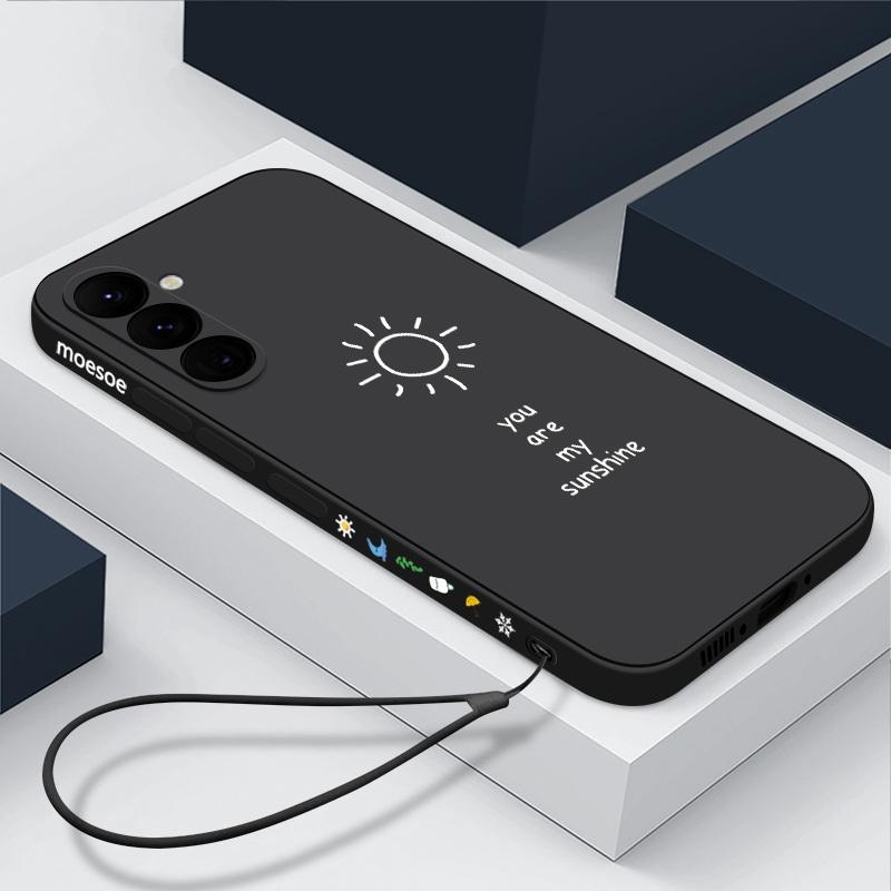 

Мягкий чехол ярких цветов для Samsung S24 S23 S22 Ultra S21 FE A54 A53 Xiaomi Poco X5 Pro 13T Redmi Note 12 11 10, противоударный чехол с ручной веревкой Samsung A14 5G чёрный