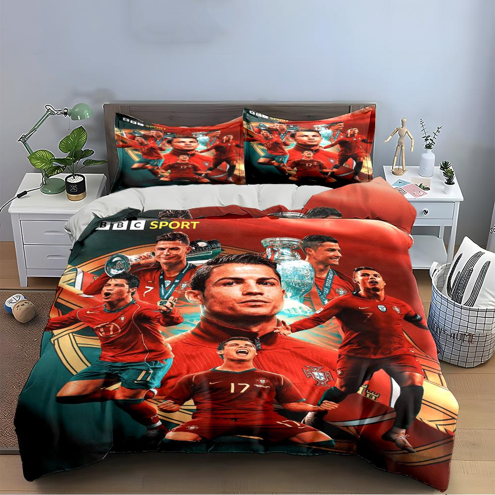 """Set Biancheria da Letto Stella del Calcio""" Set Biancheria da Letto""" (1 copripiumino, 2 federe, piumino non incluso)