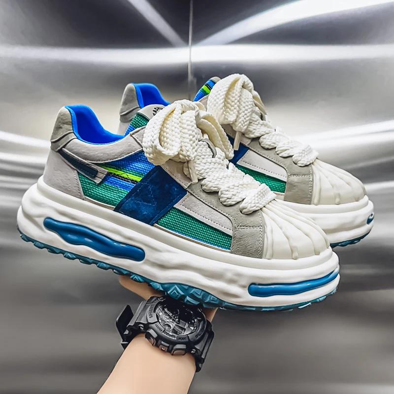 New Fashion Shoes Men Sneakers Lightweight Thick Soled Casual Shoes Non-slip Tennis Sports Shoes Athletic Zapatillas Hombre