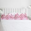 Pink Cartoon Castle White Bedding Set 3pcs Boys Girls Duvet Cover Pillowcase Kids Adult Quilt Cover Double Bed Set Home Textile