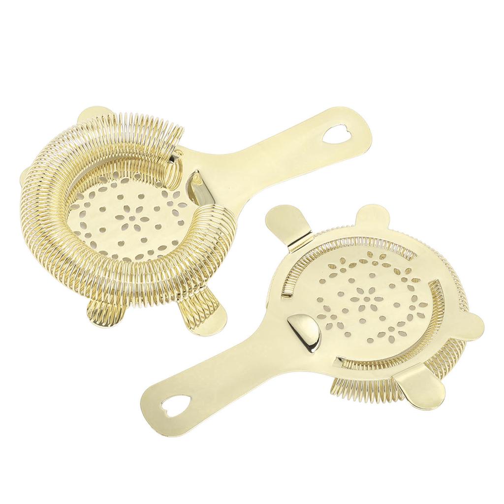 Cocktail Strainer Wintersweet Type Stainless Steel Bar Strainer Bartender Ice Filter Bartender Accessories Gold