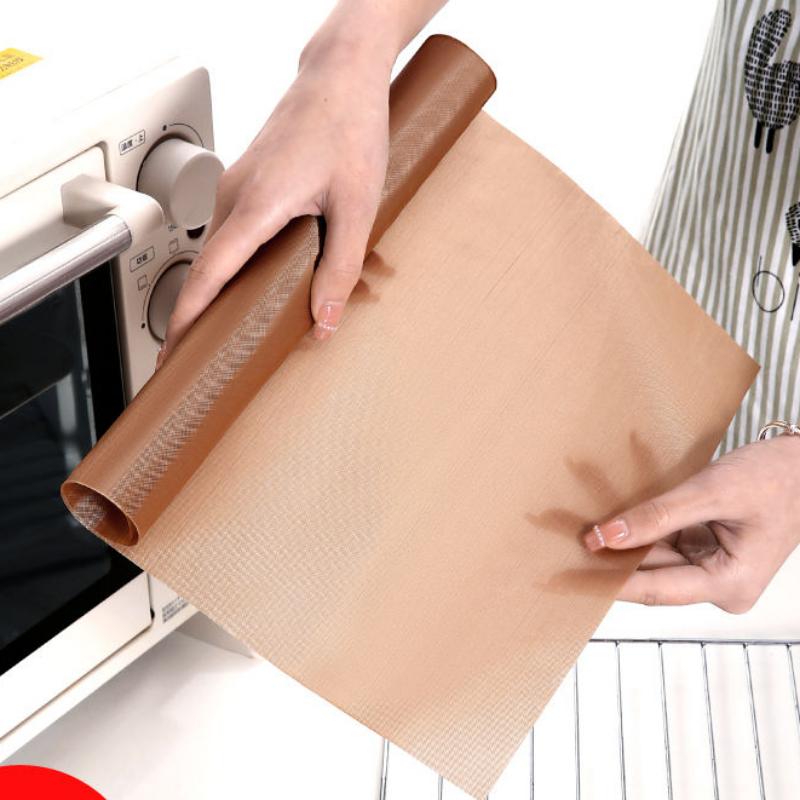 2 szt. Nieprzywierająca Płótno Olejowe do Pieczenia w Piekarniku Papier Olejowy Kuchenny Odporny na Wysoką Temperaturę Wielokrotnego Użytku Papier do Formy do Pieczenia Ciasta