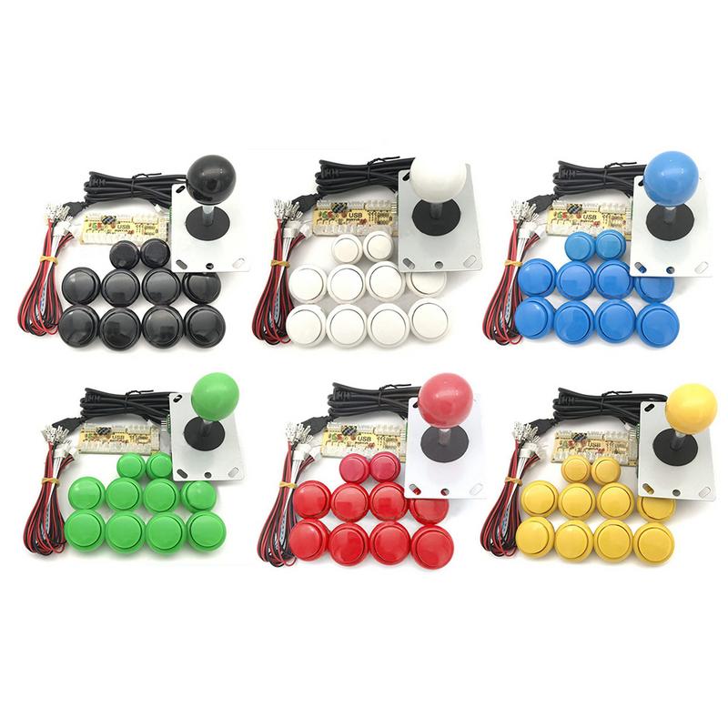DIY Arcade Joystick Kit Zero Delay Arcade DIY Kit USB Encoder To PCPS3 Arcade ForSanwa Joystick And Push Buttons For Arcade Mame