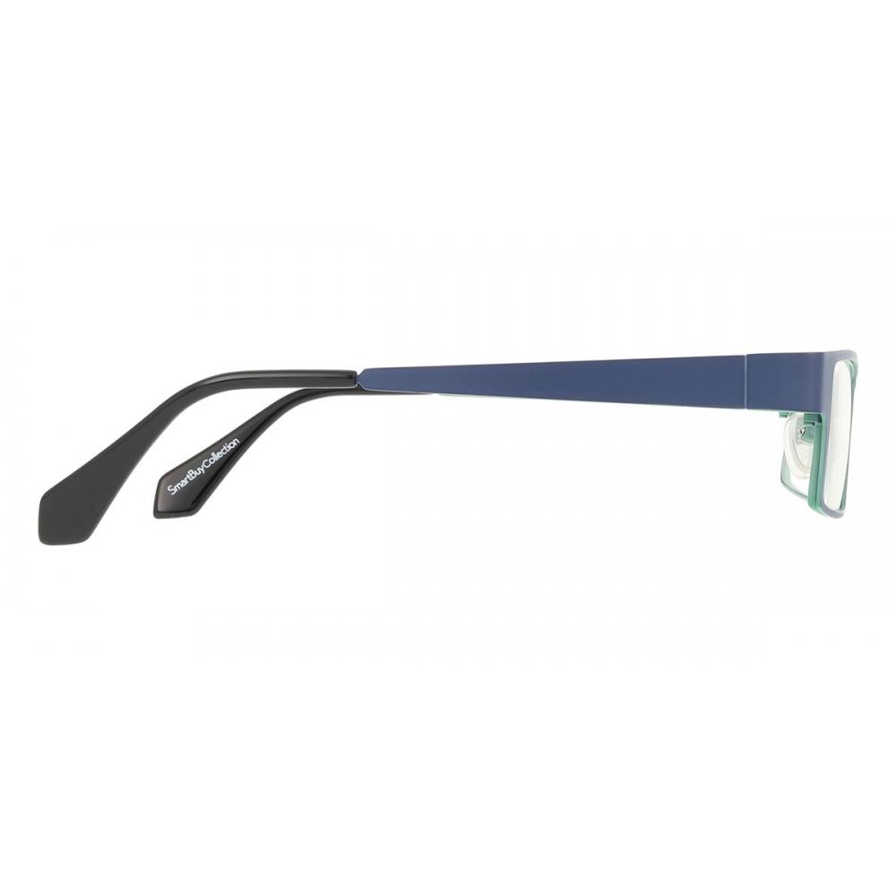 Full Rim Rectangle Blue Smartbuy Collection Trinity Asian Fit M387f Fashion Unisex Eyeglasses