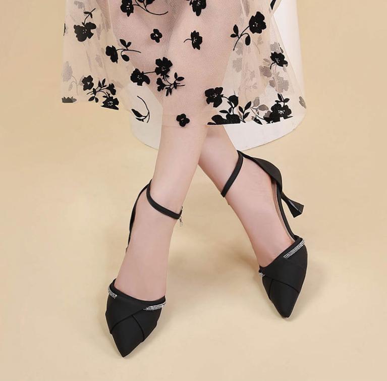 Size 33-40 Women's Shoes New Fashion High Heels for Women 5/7Cm Stiletto Pointed Toe Banquet Wedding Party Office Women Pumps