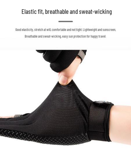 Summer Thin Non-Slip Anti-Stab Fishing Gloves with Exposed Two Fingers for Lure, Casting, Baiting, and Sea Fishing