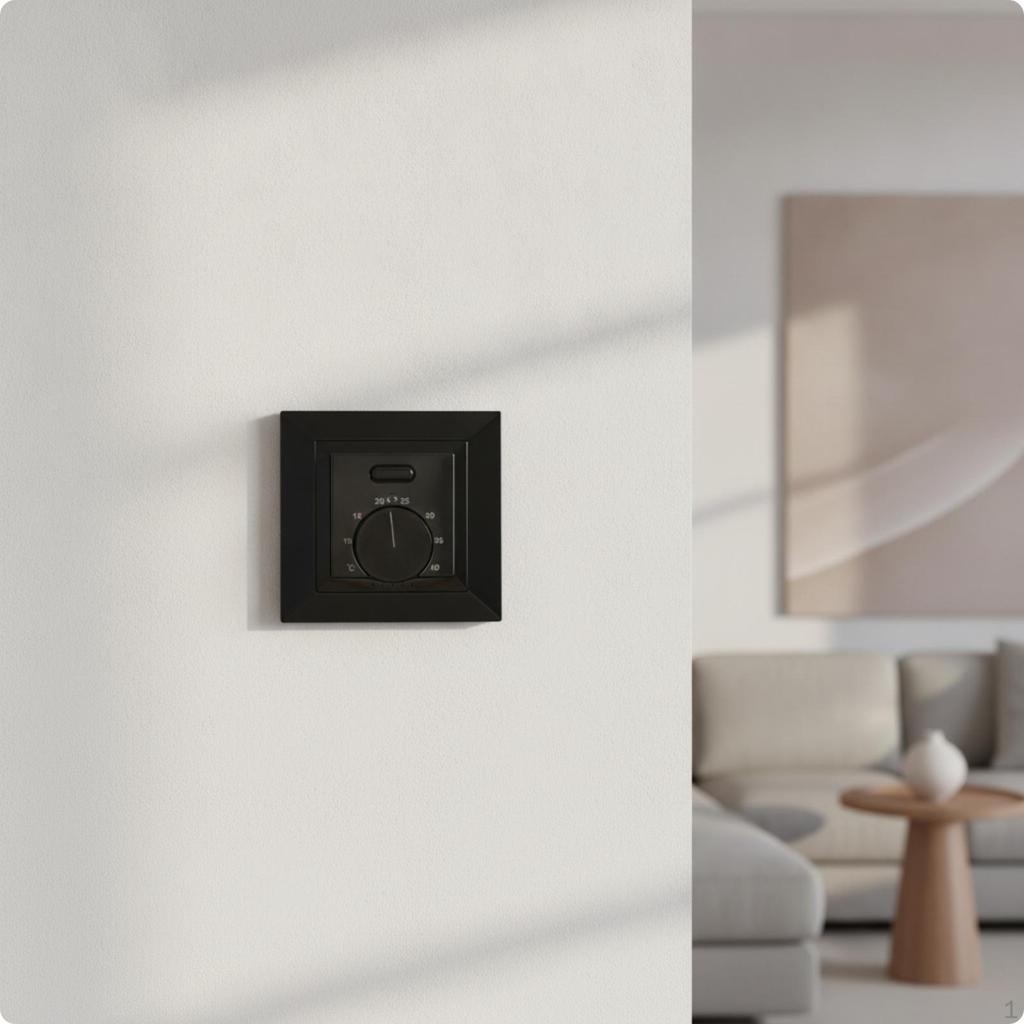 Wall Thermostat with External Probe Exact for Homeowners, Electricians