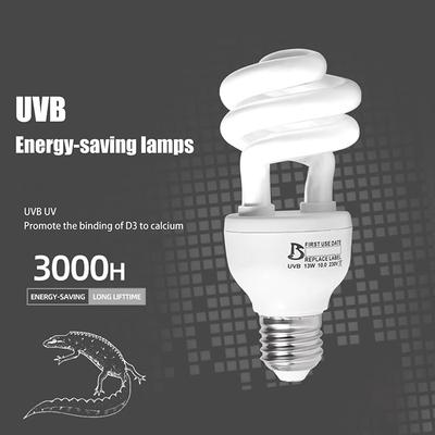 1 Pezzo 13/26W Raggi Uv Risparmio Energetico Terrario Lampada Riscaldante 5.0 10.0 Uvb Lampada Rettili Tartaruga Lucertola Serpente Rettili Lampada Riscaldante