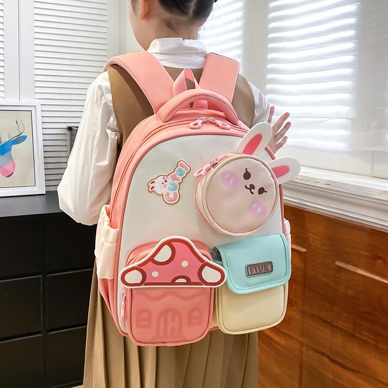 New High-value Fresh and Sweet Cute Rabbit Mini Backpack Kindergarten Grade Lightweight Backpack