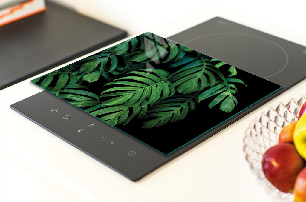 SZKLANA DESKA DO KROEJNIA 30x22 MONSTERA