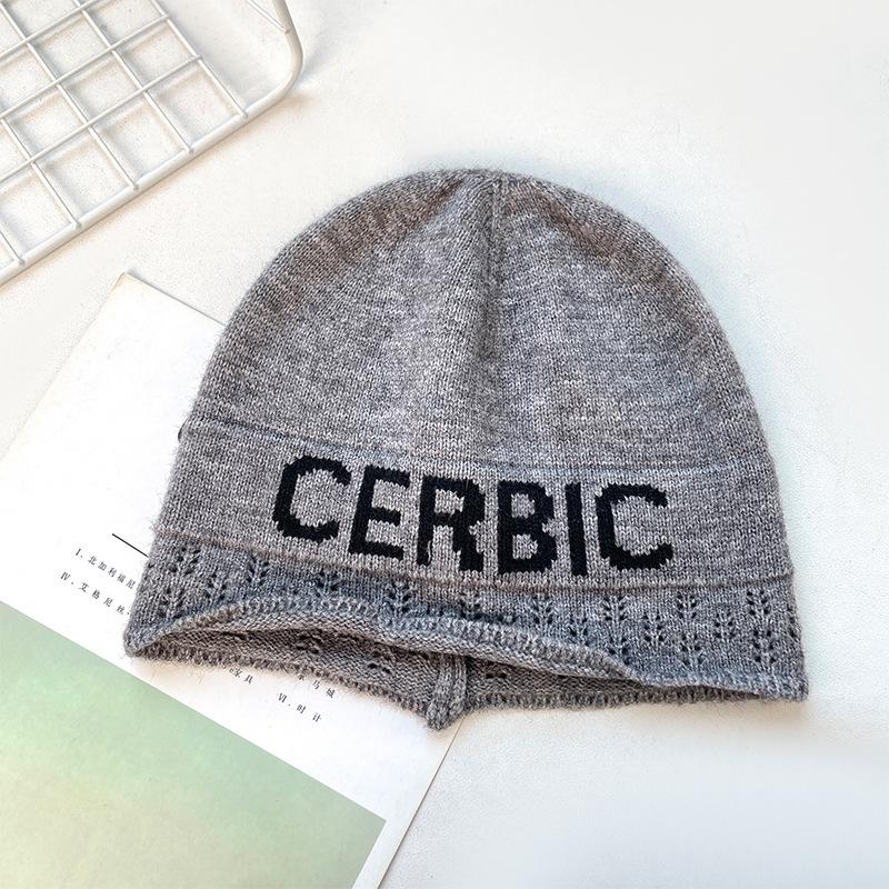 

Вязаная шапка для пары, уличная, с индивидуальностью, шерстяная шапка, повседневная, с вышивкой букв, шапка-бини, осенне-зимняя, дышащая, шапка с отворотом