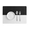 Two-tone Silicone Table Mat (black)
