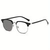2PCS Anti Blue Light Pochromic Glasses Suitable for Computers Driving and Daily Wear Y2K Fashion Glasses for Both Men Women