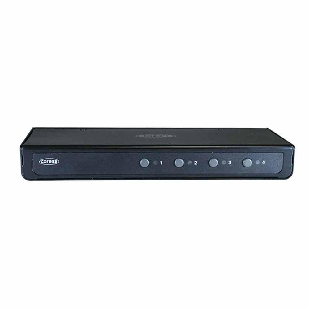 Switch Automatico PC Corega per 4 PC Tastiera USB Mouse USB Scatola Analogica (Supporta / / Display) CG-PC4KVMU-E