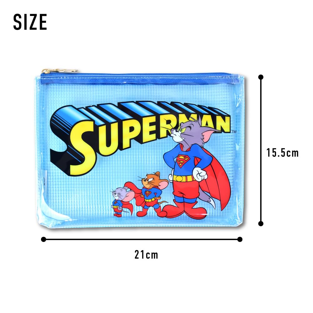 Flat pouch TOM and JERRY as SUPERMAN