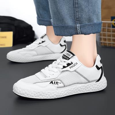 39-44 Summer New Low-top Mesh Breathable Low-top Board Shoes Men's Casual Fashion Trend White Shoes