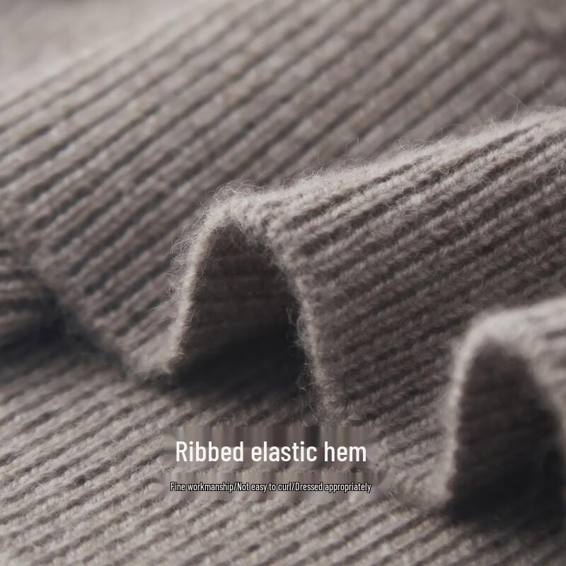 Men's Cashmere Blend Pullover Polo Sweater