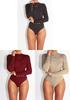 Premium Quality Long Sleeve Basic Jersey Bodysuit For Effortless Versatility