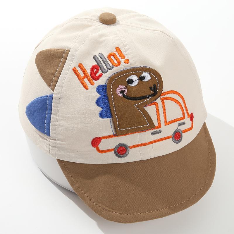 Children's Dinosaur Baseball Cap Boy Cartoon Embroidered Baseball Cap Cute Multi-color Girl Hat