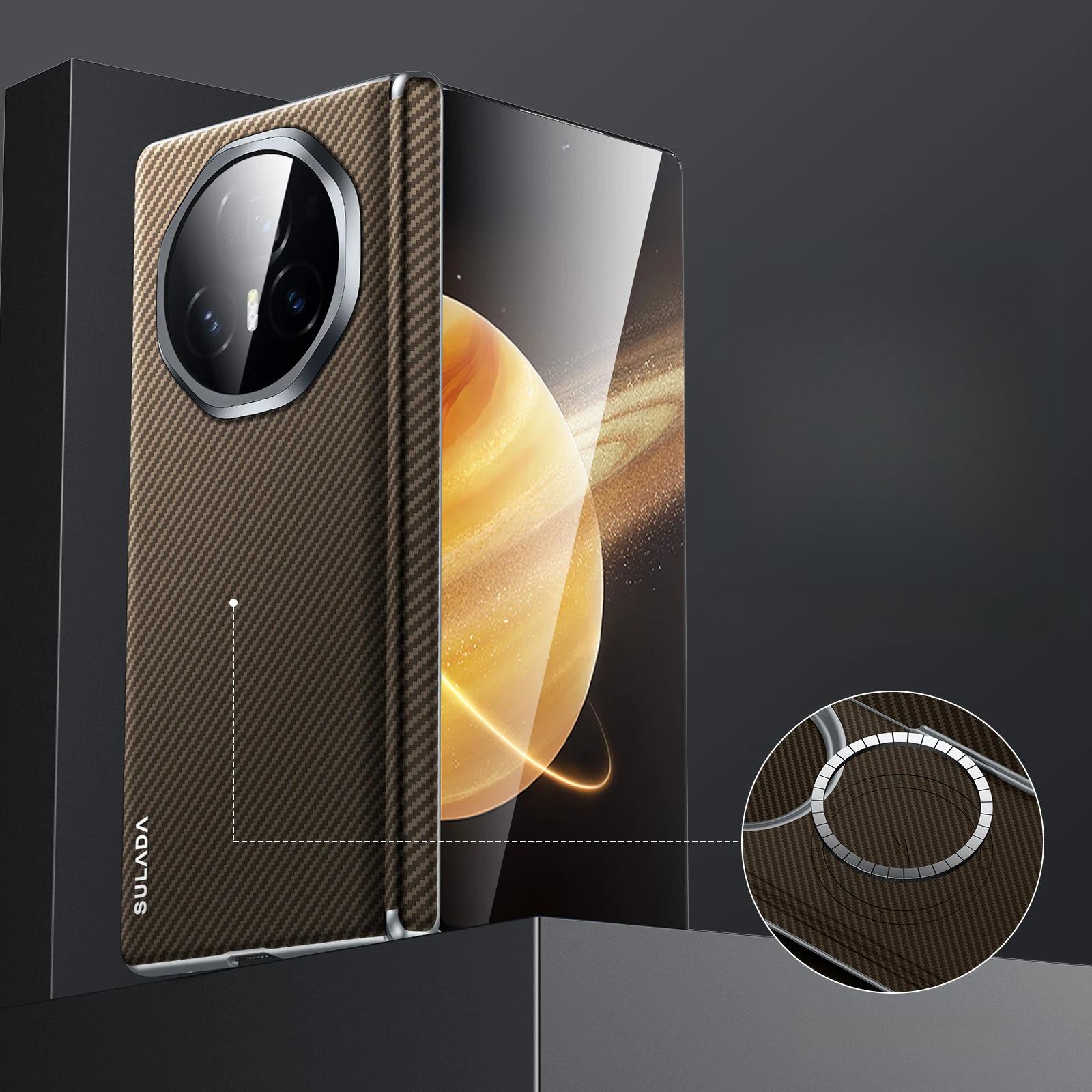 

Для OPPO Find N5 Magsafe чехол роскошный классический мягкий складной кожаный чехол с шарниром противоударные аксессуары for OPPO Find N5 коричневый