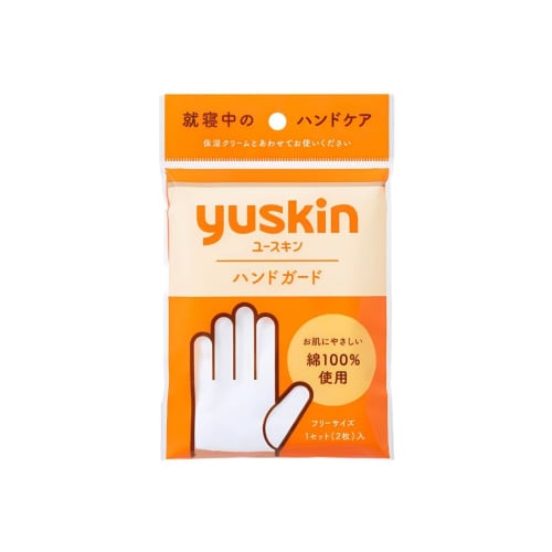 Yuskin Hand Guard Moisturizing Gloves, 100% Cotton, 2 Gloves per Set (3 Sets, 6 Gloves Total), Hand Care, One Size Fits All