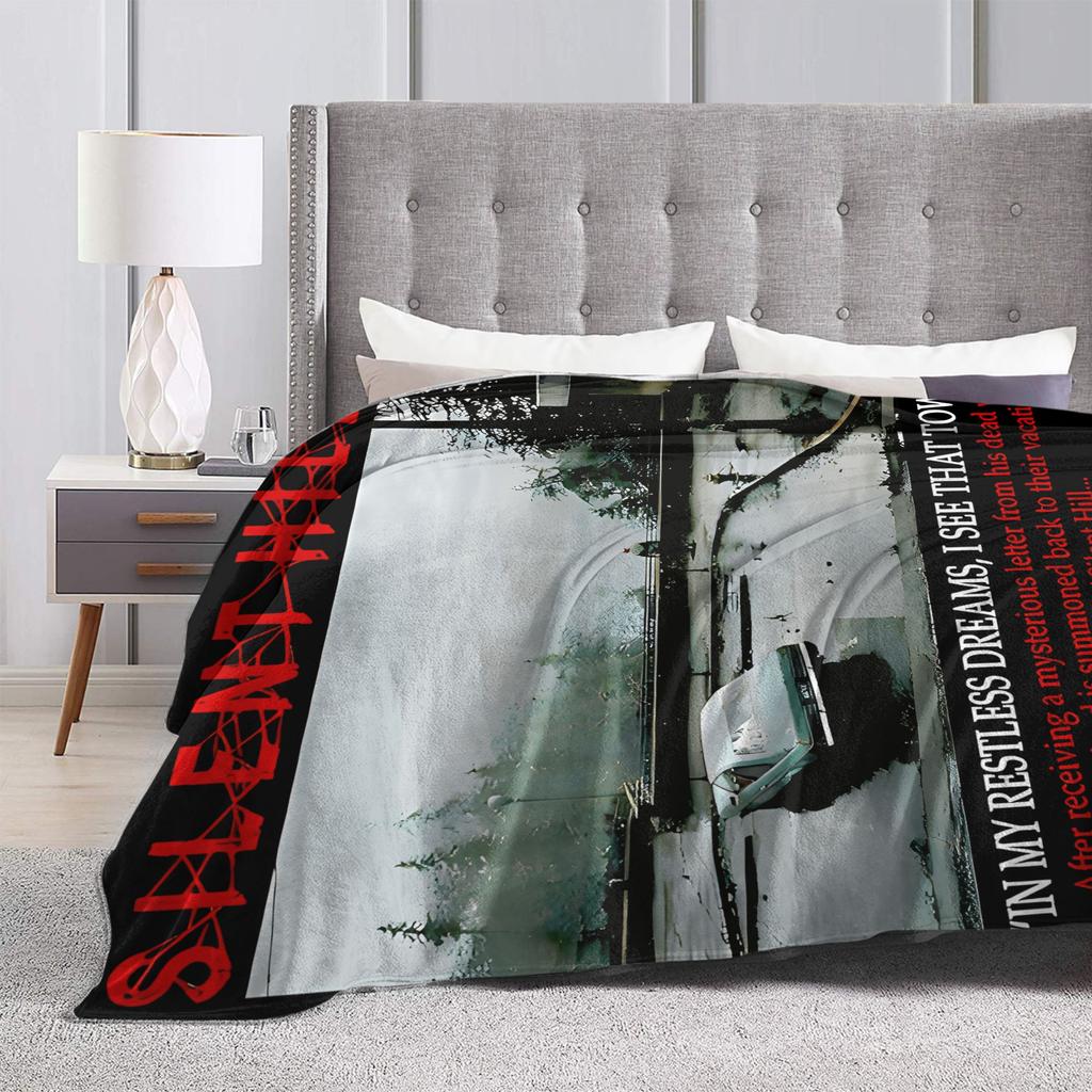 Silent Hill 2 Flannel Blankets Winter Game Warm Soft Throw Blanket for Children Outdoor Novelty Bedspread Sofa Bed Cover