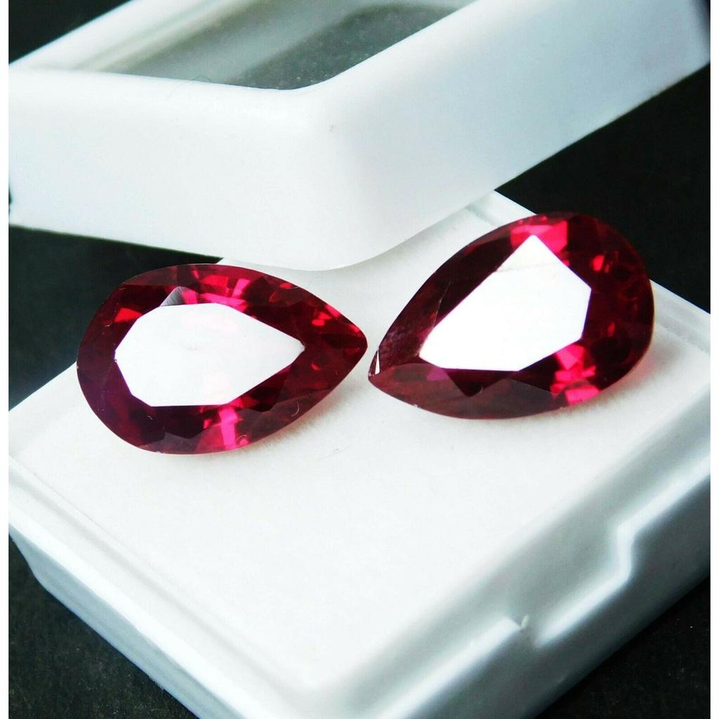 Natural Extremely Rare RUBY RED Pear Cut 17.30 Carat CERTIFIED Loose Gemstone. R-16455 004 00E 003..