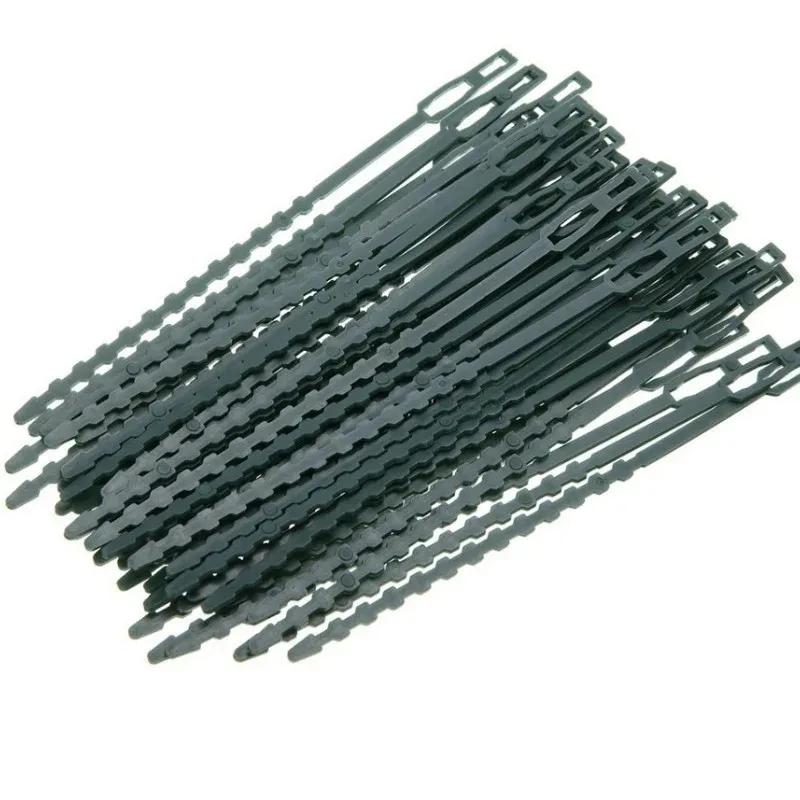 50-500pcs Adjustable Plastic Plant Cable Ties Reusable Cable Ties for Garden Tree Climbing Support Plant Vine Tomato Stem Clip