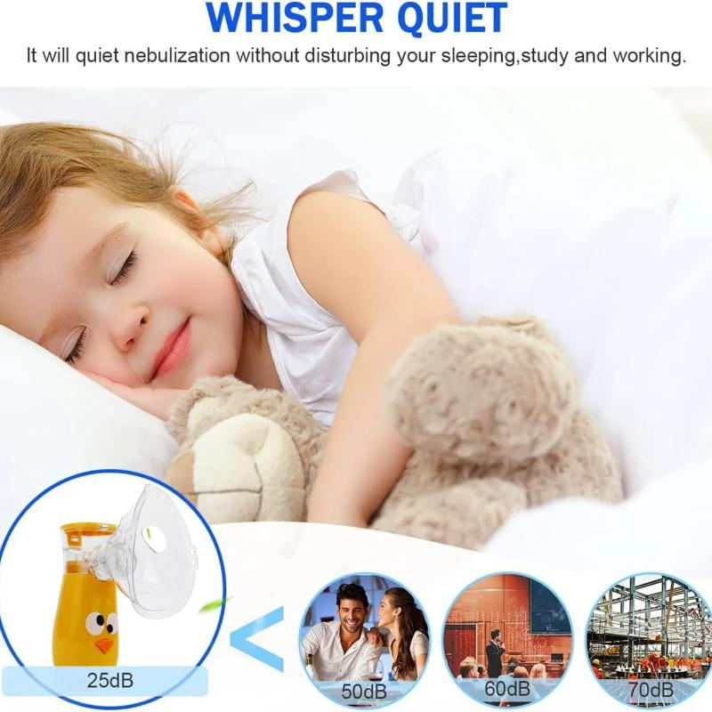 Rechargeable Handheld Asthma Ultrasound Atomizer Medical Ultrasonic Portable Nebulizdor Inhaler Mesh Nebulizer Machine for Kids