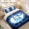 Custom Name Bedding Set 3 PiecesSchalke 04 FC Print Duvet Cover + 2 Pillowcases Soft Bed Decor