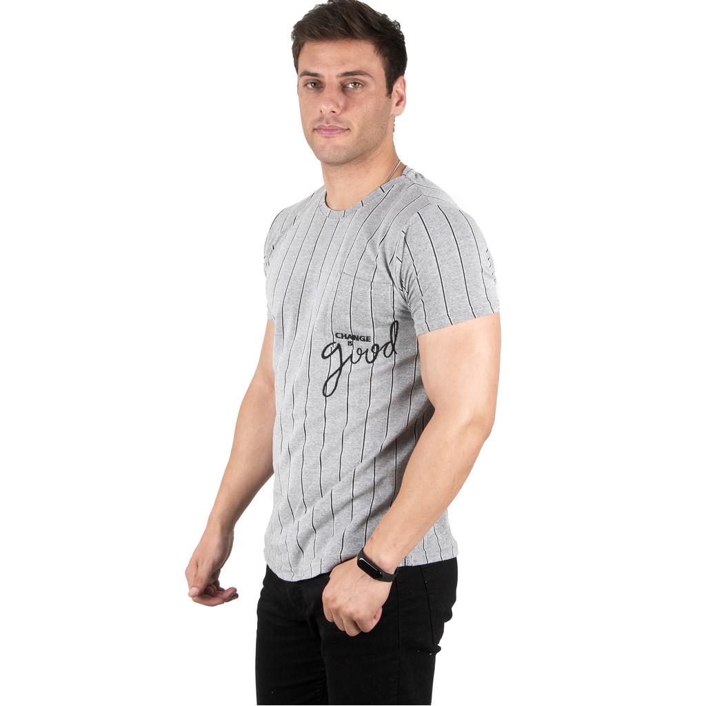 

Футболка DeepSEA Pocket с вышивкой в ​​полоску и текстом 2303165