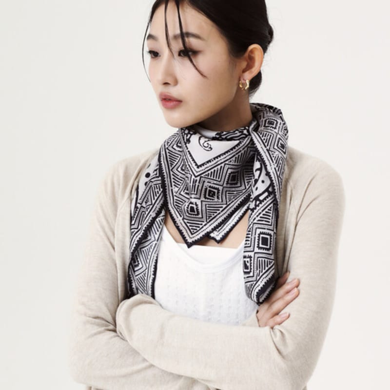 ONSZ Ethnic Paisley Silk Scarf