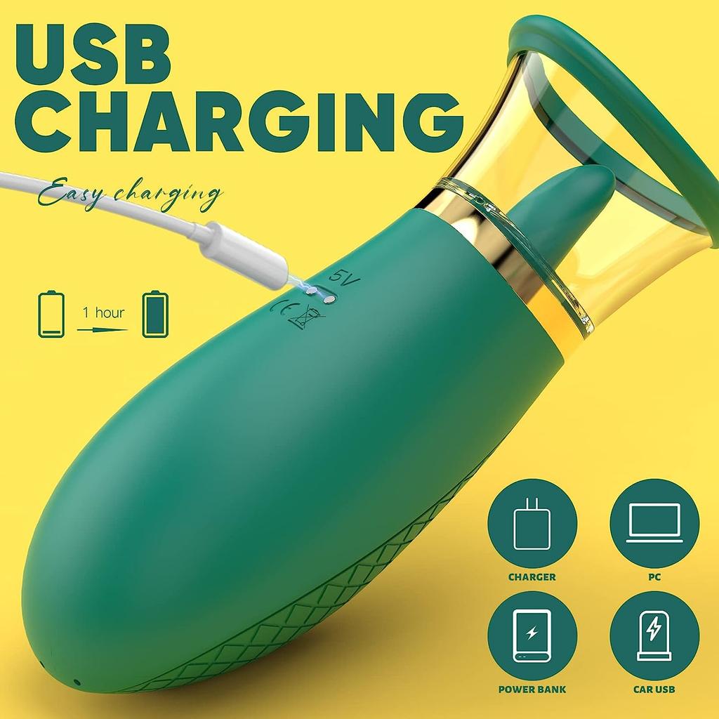 Woman Nipples Clitoris Licker Tongue Vibrator Orgasm Vagina Sucking Massager Stimulator Female Masturbator Sex Toy