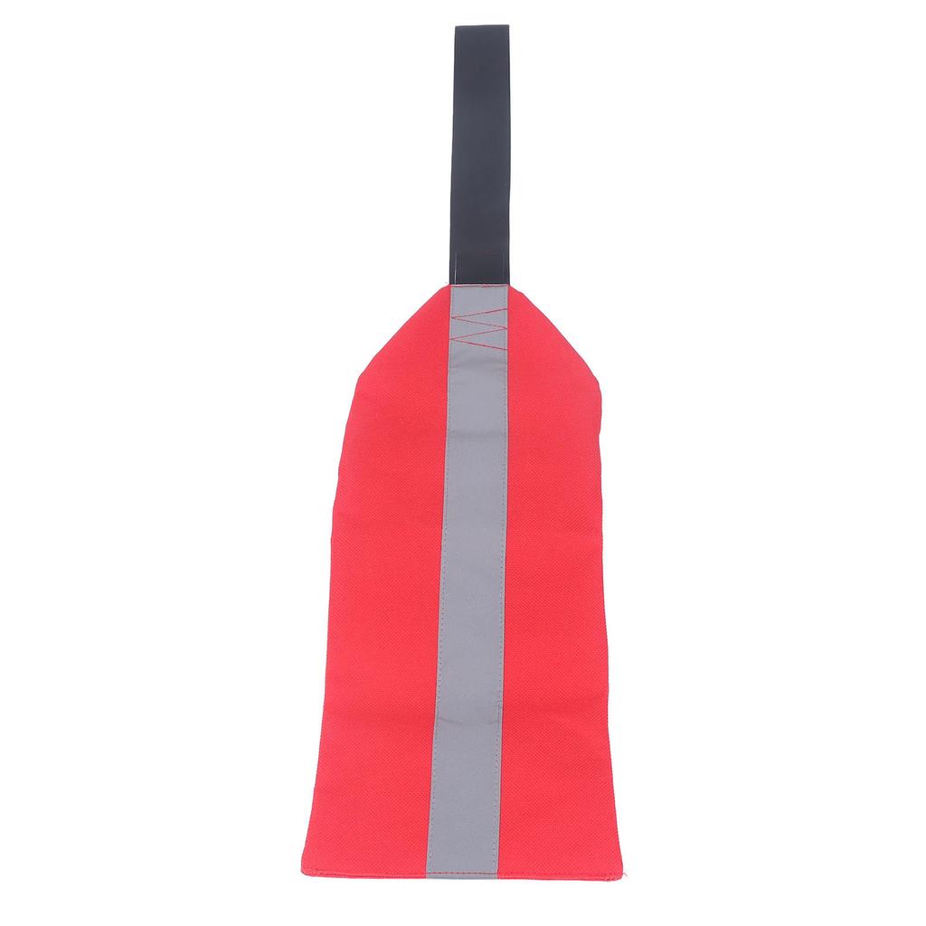 Kayak Safety Flag Multipurpose Oxford Cloth Towing Canoe Red Warning Flag With Reflective Strip for