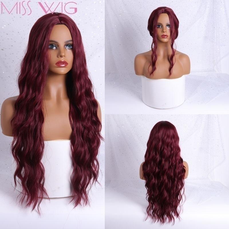 

Женский вьющийся синтетический парик 118