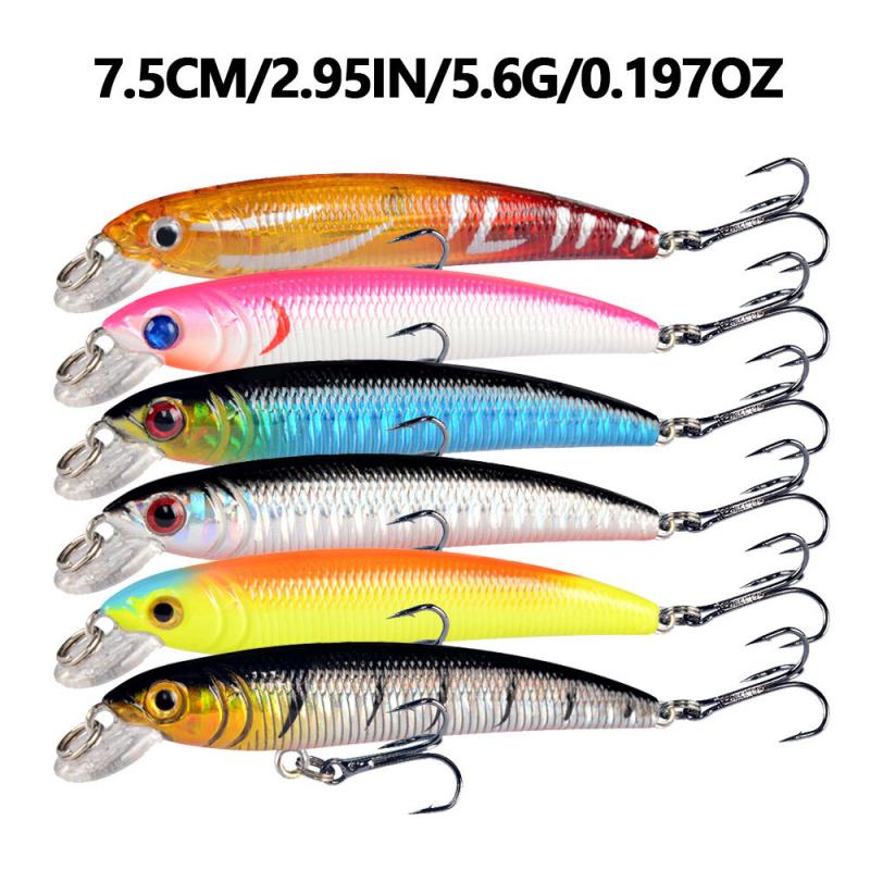 43Lure bait set with mixed Minnow and Popper hard baits, specially designed for fishing snakehead and bass