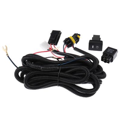 H11 Fog Light Wiring Harness Sockets Wire Led Indicators Switch 12V 40A Relay