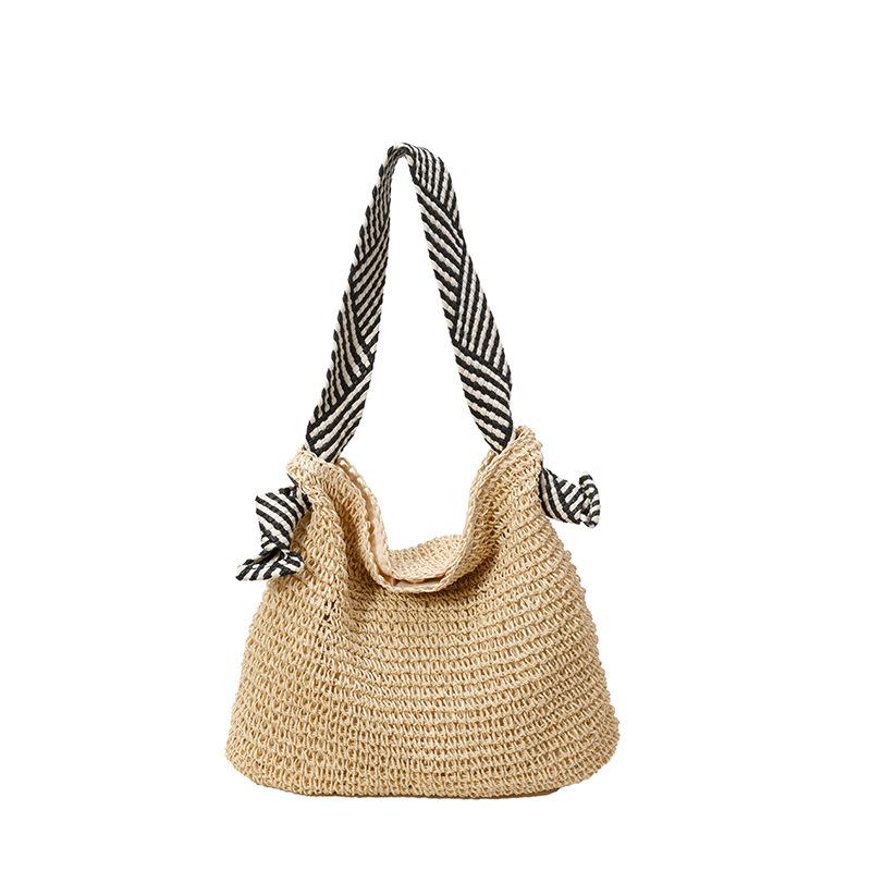 Simple Commuter Leisure Big Bag Women's Large-capacity New Holiday Beach Woven Commuter Tote Bag