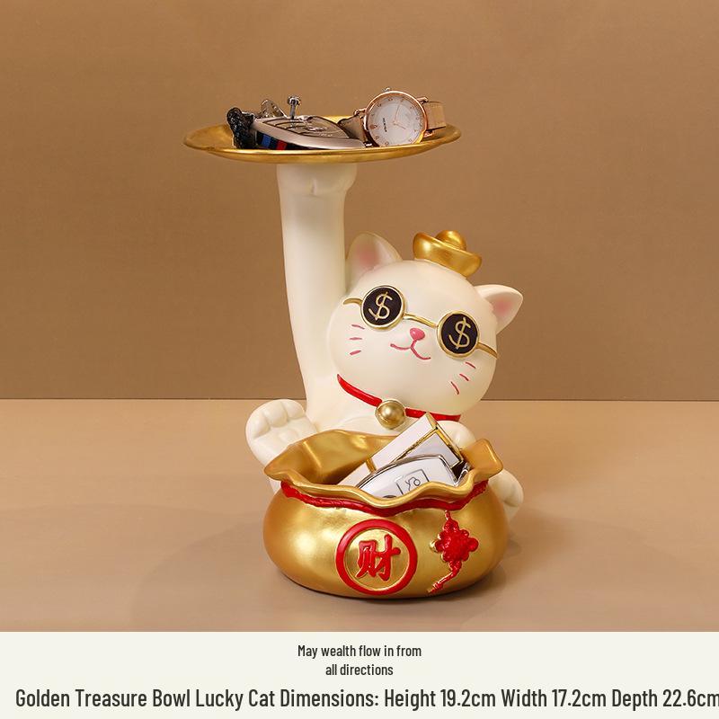 Creative Lucky Cat Key Holder: Entryway Decor & New Home Gift