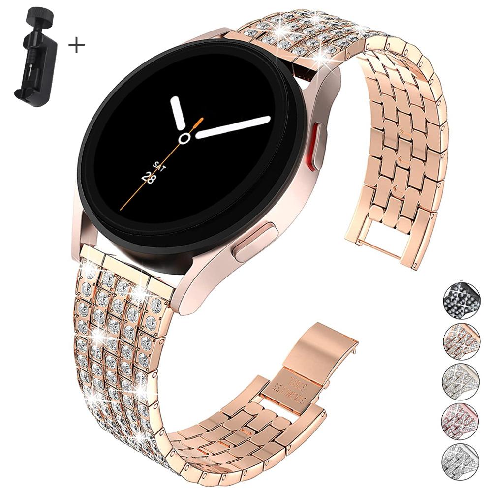 Diamond Band for Samsung Galaxy Watch 8 strap 40mm 44mm Sturdy stainless steel bracelet correa galaxy watch 8 classic 46mm belt