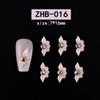 Nagelkunst Harz Diamant Schmuck Nagel Dreidimensionale Schnitzerei Diamant Schmuck Symphony Blume Tragen Nagelaufkleber