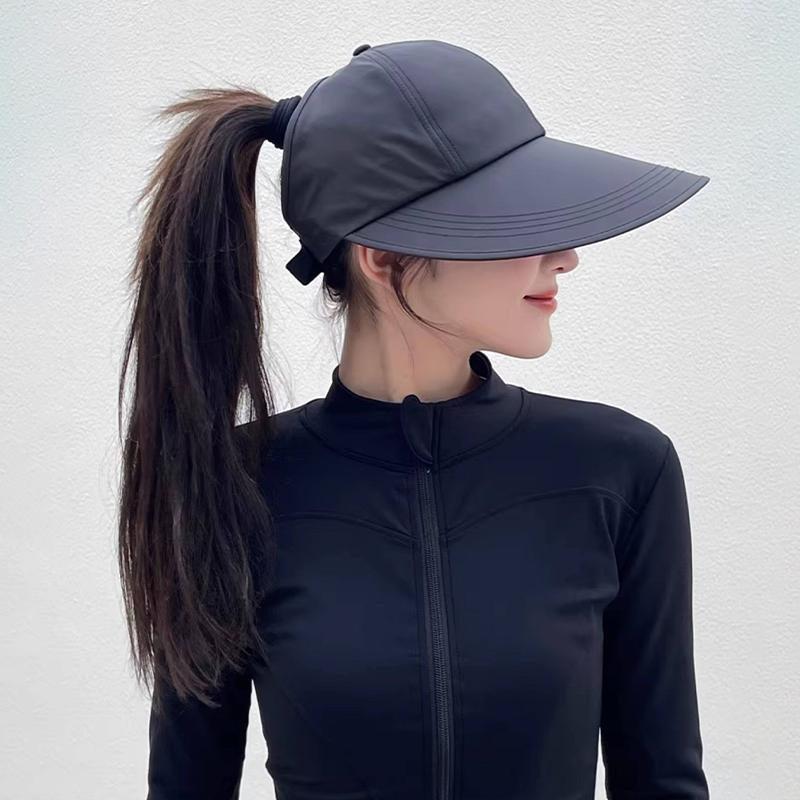 2026 Style Oversized Brim Sunscreen Hat For Women And Men Outdoor Baseball Cap Quick-Drying Duckbill Cap Open Top Sun Hat