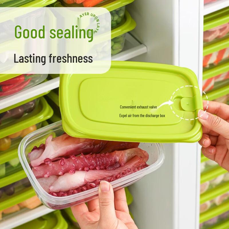

Контейнеры Chahua для хранения продуктов, безопасные для морозильной камеры 14.45x14.15x6.1cm