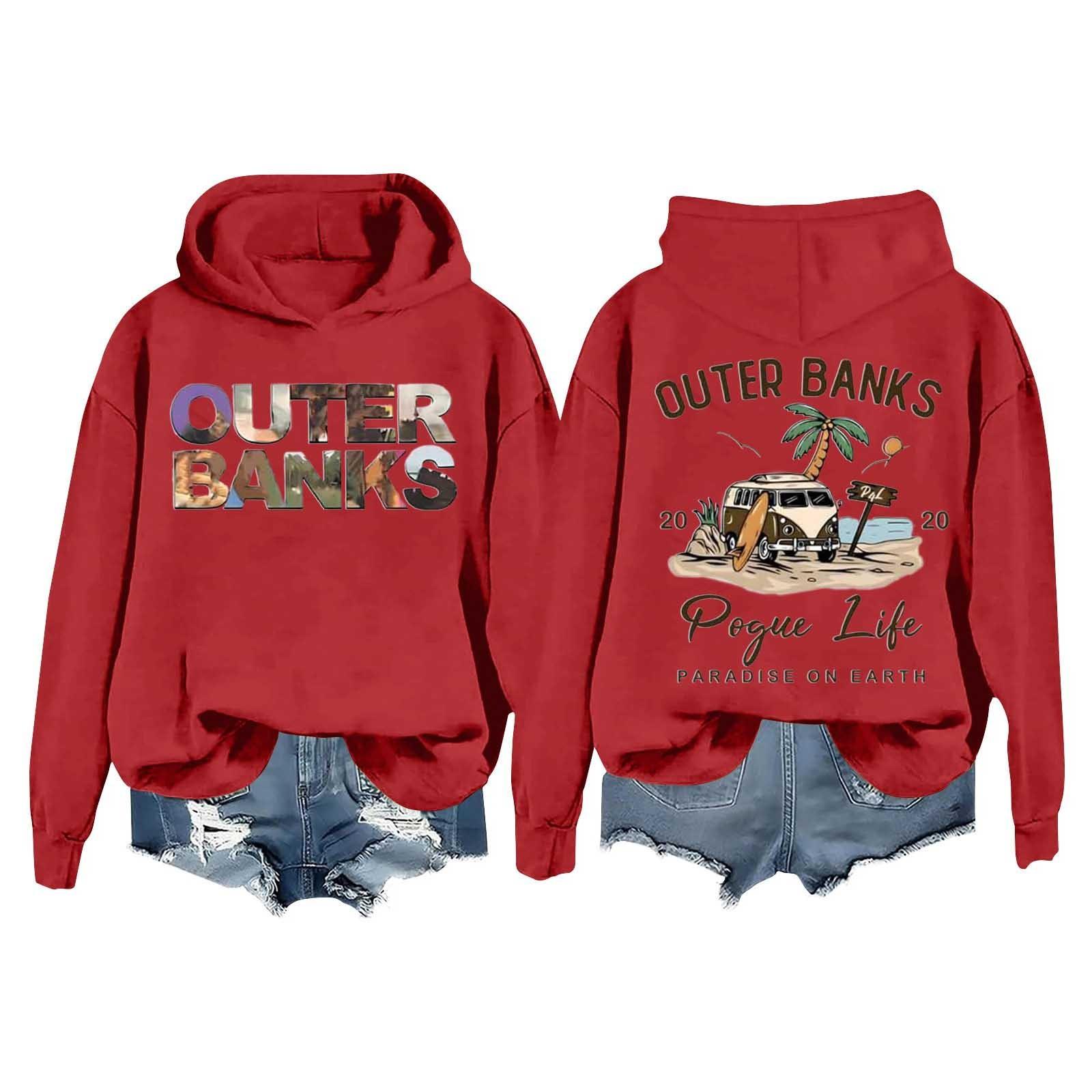 

Женская однотонная толстовка с капюшоном и длинным рукавом с принтом XXL красный