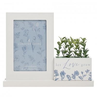 Country Living Let Love Grow Wooden Photo Frame And Planter