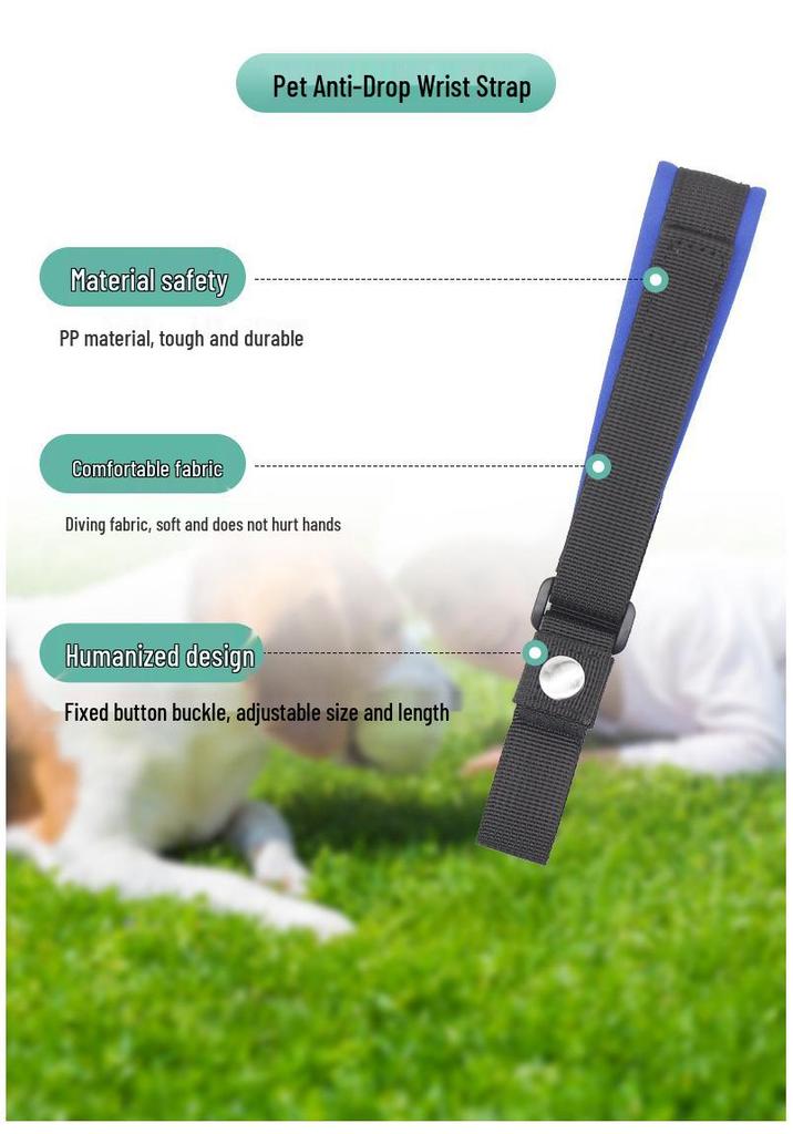 Non-slip Wrist Strap Retractable Dog Leash Holder