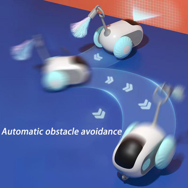 Intelligentes Katzenspielzeug, interaktives Haustier-Fernbedienungs-Elektroauto-Spielzeug, verbesserte Version, wiederaufladbares Welpentrainingsspiel, Katzenbedarf