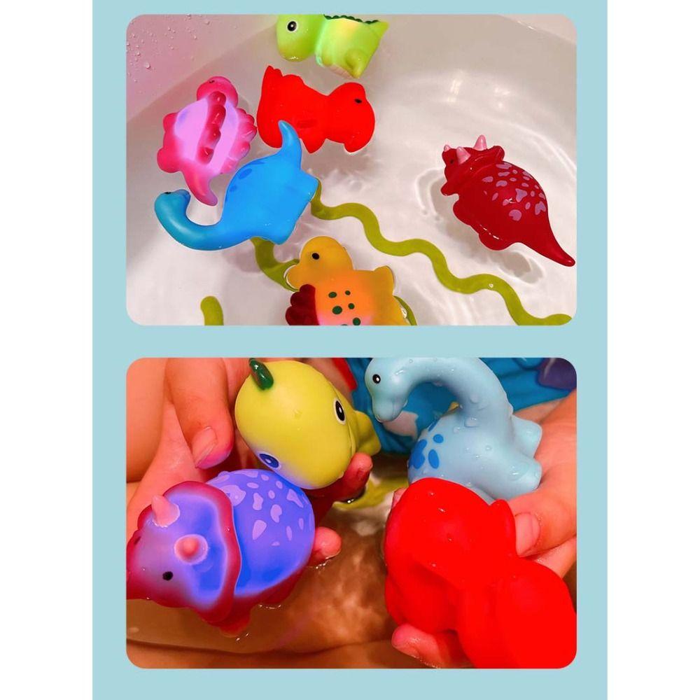 Induction Dinosaur Bathtub Toys Water Play Light-Up Floating Toy Floating Bath Toys  Children