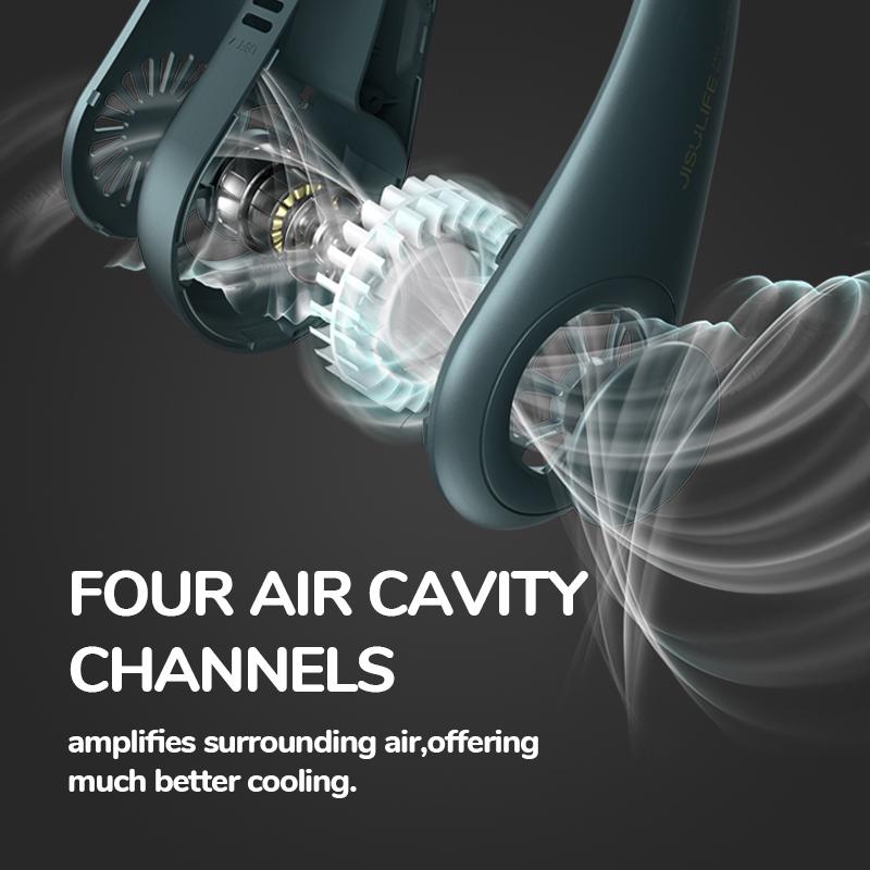 Lightweight USB - Powered High Quaility Neck Fan: Mini, Leafless, Adjustable Speed, Perfect for Summer Wear Hot Sale